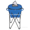 collapsiable Insulated standing cooler bag with metal stand